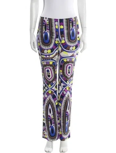 Pre-owned Pucci Vintage Straight Leg Pants In Multi