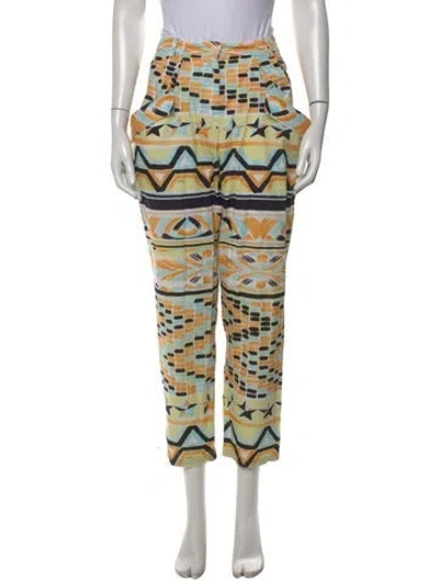 Pre-owned Pucci Vintage Straight Leg Pants In Orange