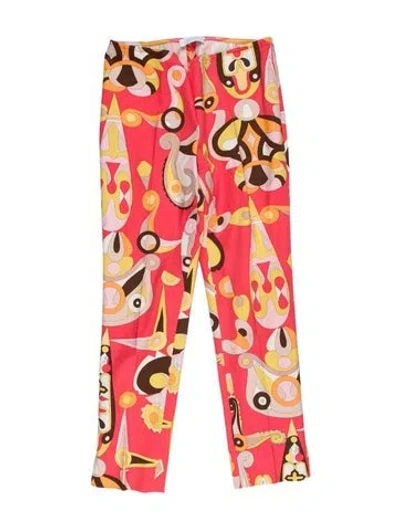 Pre-owned Pucci Vintage Straight Leg Pants In Pink