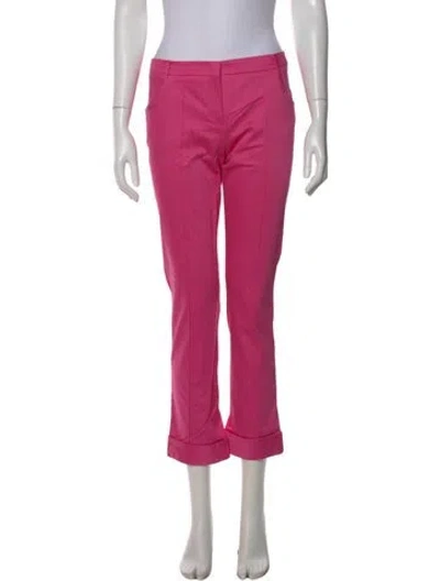 Pre-owned Pucci Vintage Straight Leg Pants In Pink