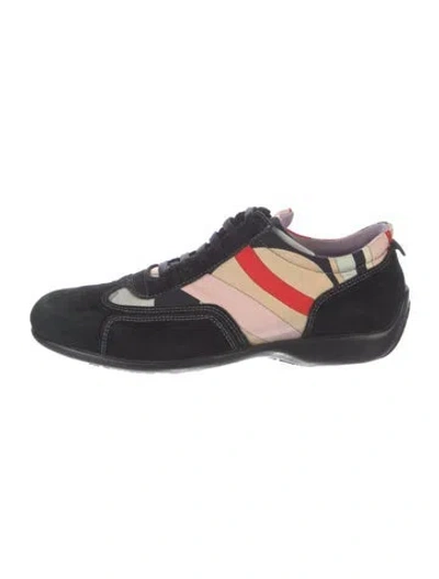 Pre-owned Pucci Vintage Suede Sneakers In Blue