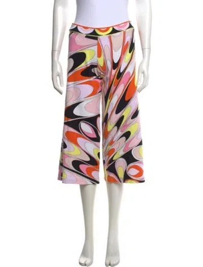 Pre-owned Pucci Vintage Wide Leg Pants In Orange