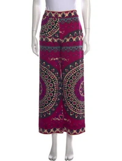 Pre-owned Pucci Vintage Wide Leg Pants In Pink