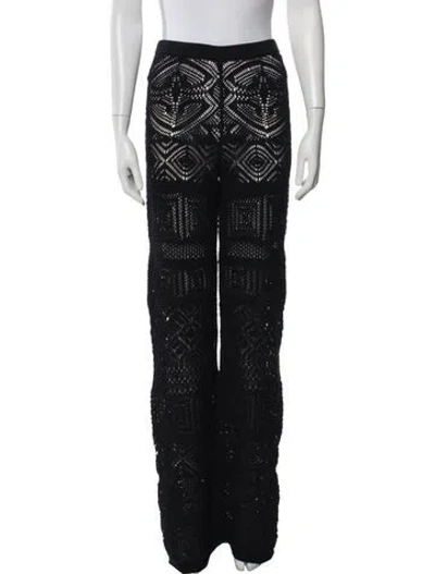 Pre-owned Pucci Vintage Wide Leg Pants W/ Tags In Black