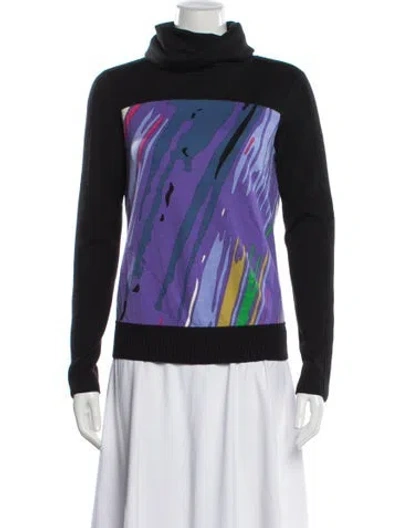 Pre-owned Pucci Vintage Wool Sweater In Black