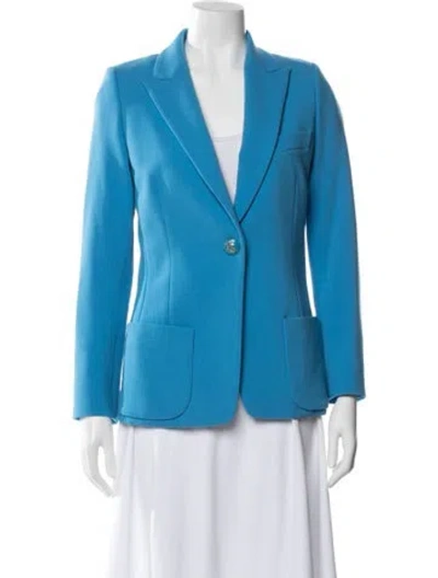 Pre-owned Pucci Virgin Wool Blazer In Blue