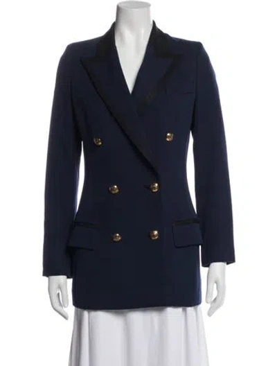 Pre-owned Pucci Virgin Wool Blazer In Blue