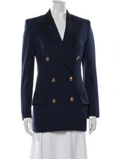 Pre-owned Pucci Virgin Wool Blazer In Blue