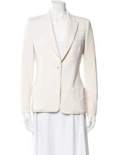 Pre-owned Pucci Virgin Wool Blazer In Neutral