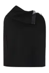 Pucci Virgin Wool Cape In Black