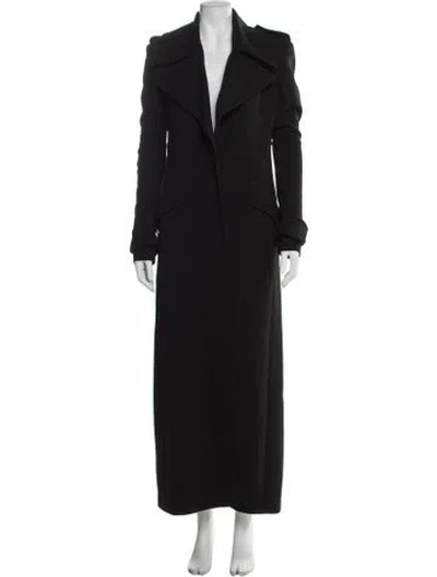 Pre-owned Pucci Virgin Wool Coat In Black