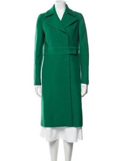 Pre-owned Pucci Virgin Wool Coat In Green