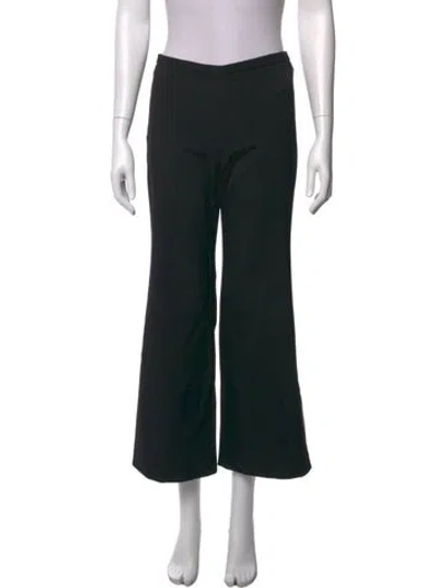 Pre-owned Pucci Virgin Wool Flared Pants In Black