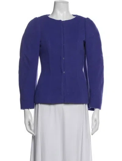 Pre-owned Pucci Virgin Wool Jacket In Blue