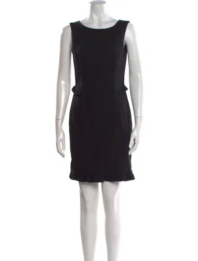 Pre-owned Pucci Virgin Wool Knee-length Dress In Black