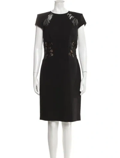 Pre-owned Pucci Virgin Wool Knee-length Dress In Gray