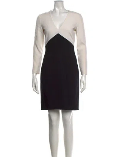 Pre-owned Pucci Virgin Wool Knee-length Dress In Neutral