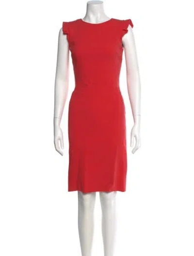 Pre-owned Pucci Virgin Wool Knee-length Dress In Pink