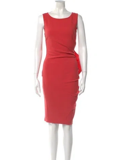 Pre-owned Pucci Virgin Wool Knee-length Dress In Pink