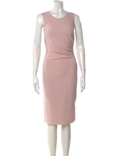 Pre-owned Pucci Virgin Wool Knee-length Dress In Pink