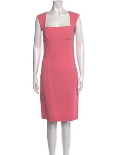 Pre-owned Pucci Virgin Wool Knee-length Dress W/ Tags In Pink