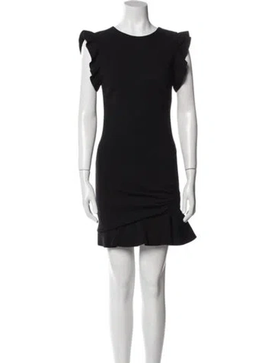 Pre-owned Pucci Virgin Wool Mini Dress In Black
