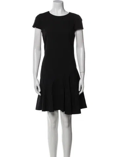 Pre-owned Pucci Virgin Wool Mini Dress In Black