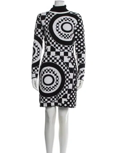 Pre-owned Pucci Virgin Wool Mini Dress In Black