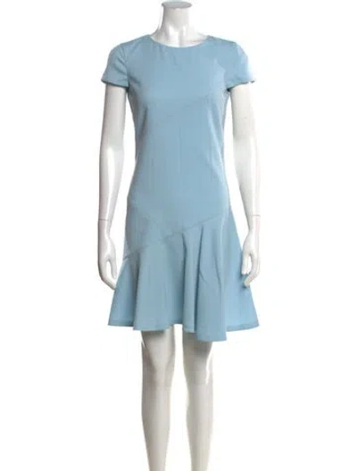 Pre-owned Pucci Virgin Wool Mini Dress In Blue