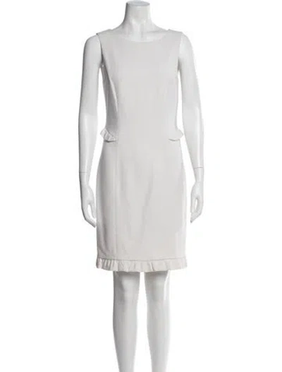 Pre-owned Pucci Virgin Wool Mini Dress In Neutral