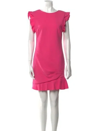 Pre-owned Pucci Virgin Wool Mini Dress In Pink