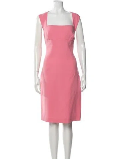 Pre-owned Pucci Virgin Wool Mini Dress In Pink
