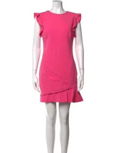 Pre-owned Pucci Virgin Wool Mini Dress In Pink