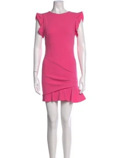 Pre-owned Pucci Virgin Wool Mini Dress In Pink