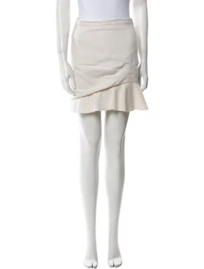 Pre-owned Pucci Virgin Wool Mini Skirt In Neutral