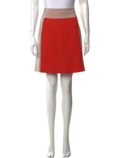 Pre-owned Pucci Virgin Wool Mini Skirt In Orange