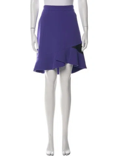 Pre-owned Pucci Virgin Wool Mini Skirt In Purple