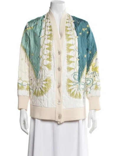 Pre-owned Pucci Virgin Wool Printed Jacket In Neutral