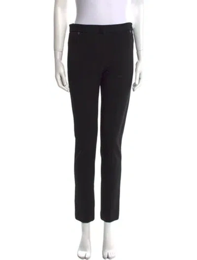 Pre-owned Pucci Virgin Wool Skinny Leg Pants In Black