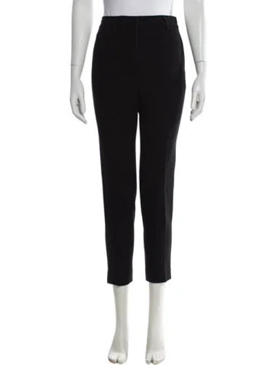 Pre-owned Pucci Virgin Wool Skinny Leg Pants In Black