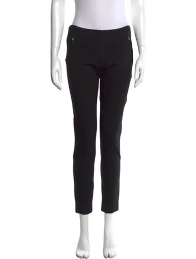 Pre-owned Pucci Virgin Wool Straight Leg Pants In Black