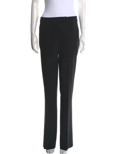 Pre-owned Pucci Virgin Wool Wide Leg Pants In Black