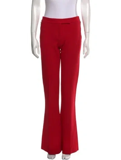 Pre-owned Pucci Virgin Wool Wide Leg Pants W/ Tags In Red
