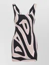 Pucci Viscose Mini Dress Geometric Pattern In Multi