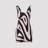 Pucci Viscose Mini Dress Geometric Pattern In Multi