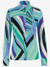 Pucci Mixed Shirt With Iride Print