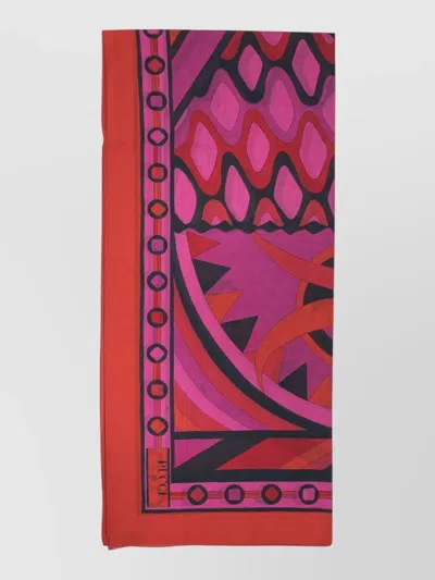 PUCCI VIVARA BEACH PAREO RECTANGULAR BOLD PRINT