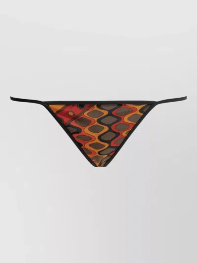 Pucci Vivara Bikini Briefs Bold Pattern Design In Multi