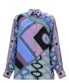 Pucci Vivara-print Silk Shirt In Multicolor