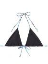 Pucci Vivara-print Bikini Top In Black